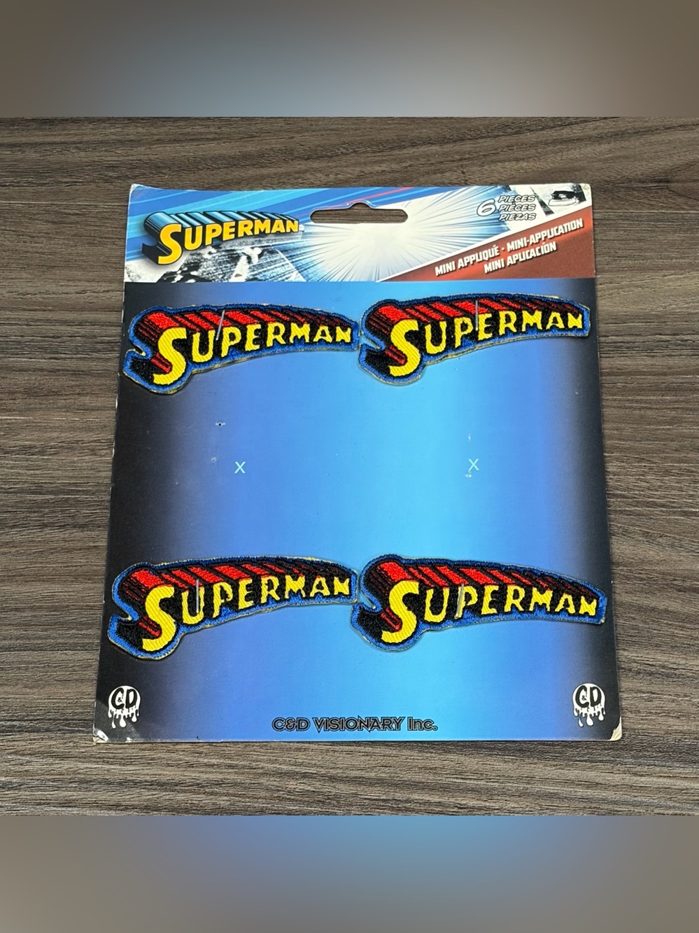 DC Comics C&D Visionary Four Small Superman Logo Applique Patches